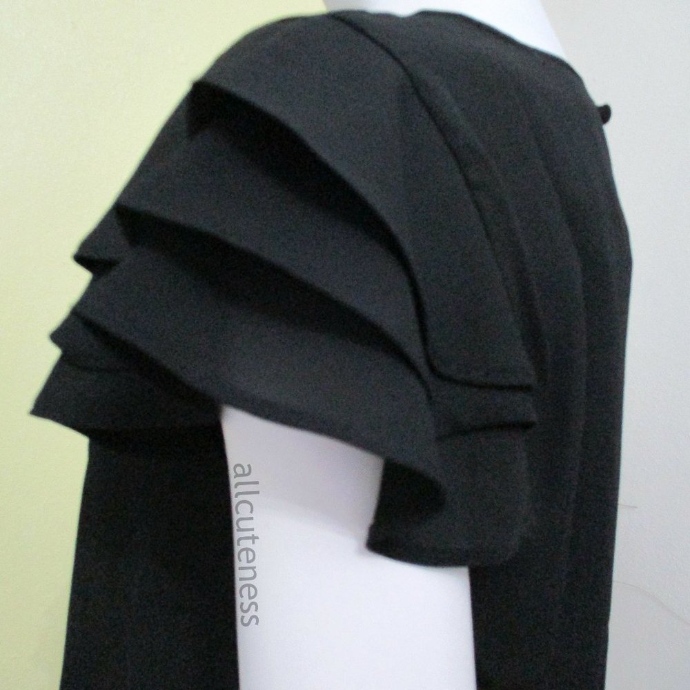 Black Ruffle Short Sleeve Top - Picture 4 of 6